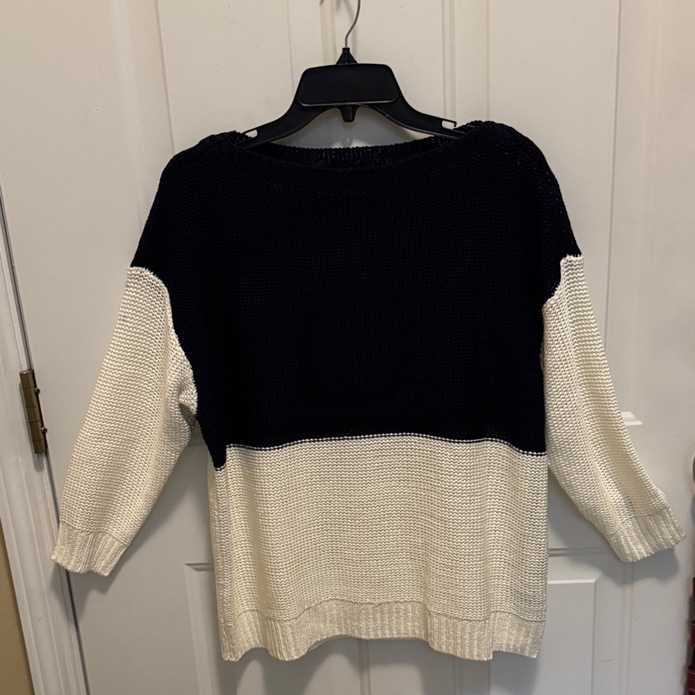 Blue & White Lauren Sweater size L